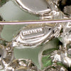 Icy Mint Green Crystal Brooch by Eisenberg
