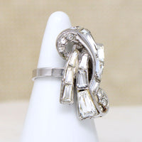 Sparkling Swirl Rhinestone Cocktail Ring by Bogoff