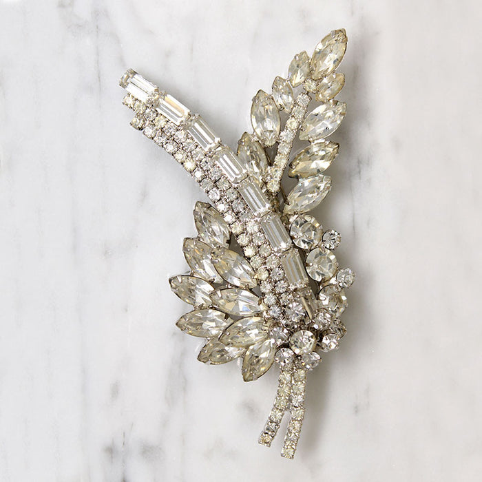 Exuberant Rhinestone Corsage Brooch by Juliana
