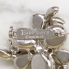 Bright Crystal Blossom Brooch Signed Eisenberg Original