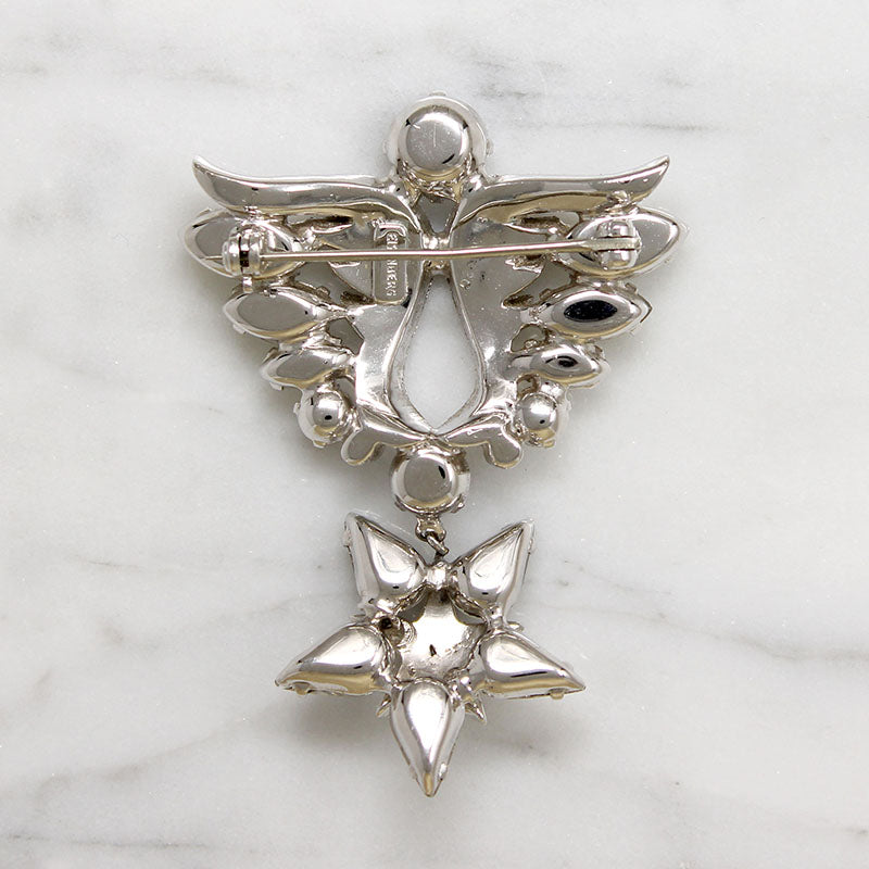 World War II Era Wings & Stars Brooch by Eisenberg