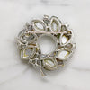 Iridescent Pastel Art Glass Circle Brooch by Lisner