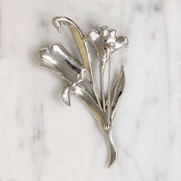 Tremblant Enamel & Rhinestone Nosegay Brooch by Coro