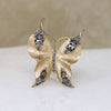Glamorous Whimsy Crown Trifari Butterly Brooch
