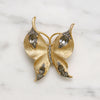Glamorous Whimsy Crown Trifari Butterly Brooch