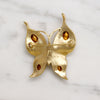 Glamorous Whimsy Crown Trifari Butterly Brooch