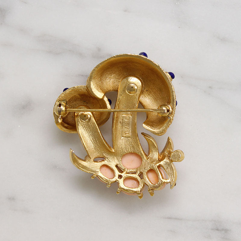 Fanciful Mushroom Brooch by Trifari