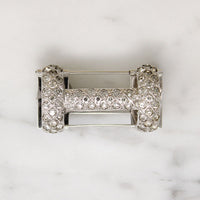 Clever Art Deco Posy Holder Brooch