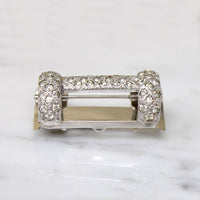 Clever Art Deco Posy Holder Brooch