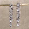 Long Art Deco Crystal Drop Earrings by Eisenberg