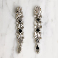 Long Art Deco Crystal Drop Earrings by Eisenberg