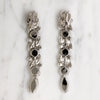 Long Art Deco Crystal Drop Earrings by Eisenberg
