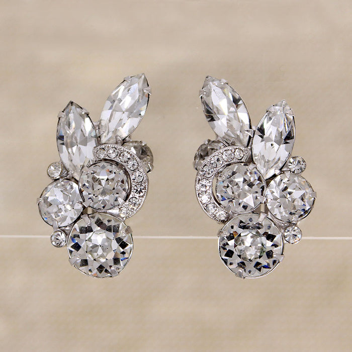 Sparkling Sprays of Swarovski Crystal Earrings by Eisenberg