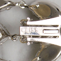 Glamorous Rhinestone Chandelier Earrings by Weiss