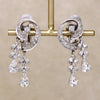 Delicate Dangles White Rhinestone Earrings by Pennino