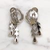 Delicate Dangles White Rhinestone Earrings by Pennino
