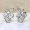 Clustered Crystal Flourish Earrings by Eisenberg