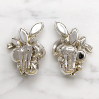 Clustered Crystal Flourish Earrings by Eisenberg
