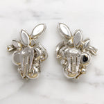 Clustered Crystal Flourish Earrings by Eisenberg