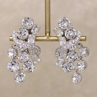 Dramatic Crystal Cluster Earrings by Eisenberg