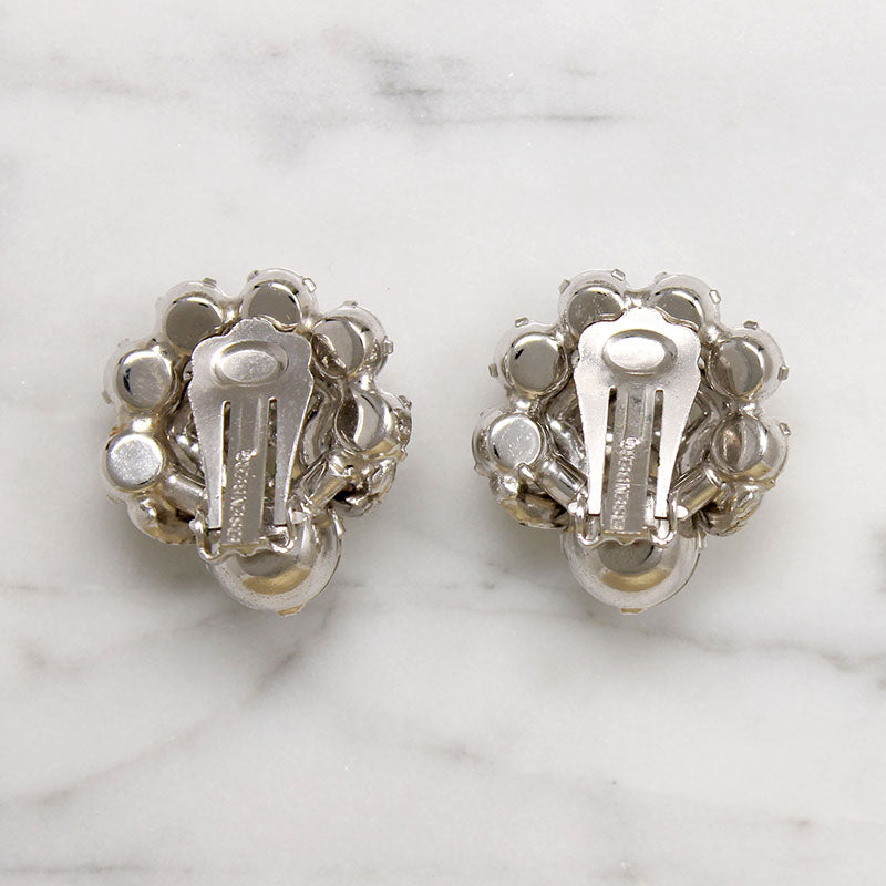 Bright Crystal Button Earrings by Eisenberg