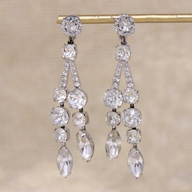 Stunning Swarovski Crystal Chandelier Earrings by Eisenberg