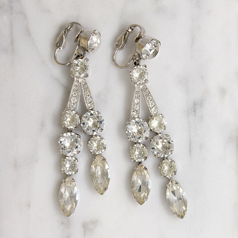 Stunning Swarovski Crystal Chandelier Earrings by Eisenberg