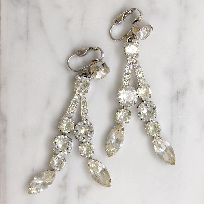 Stunning Swarovski Crystal Chandelier Earrings by Eisenberg