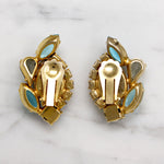 Dramatic Watermelon Rhinestone Earrings by Juliana