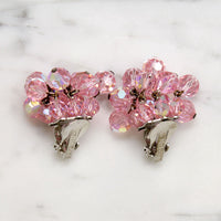 Pretty Pink Bead Cluster Earrings by Laguna
