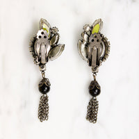Juliana Easter Egg & Rhinestone Tassel Earrings