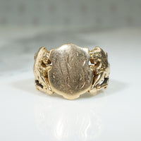 19thc Lion Signet Ring