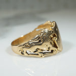 19thc Lion Signet Ring