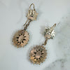 Dramatic Gold and Onyx Victorian Earrings