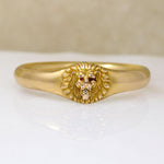 Noble Lion's Head Gold Filled Victorian Bangle