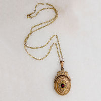 Ornate Gold Filled Victorian Floral Locket 