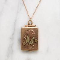 Language of Flowers Morning Glory Gold Locket