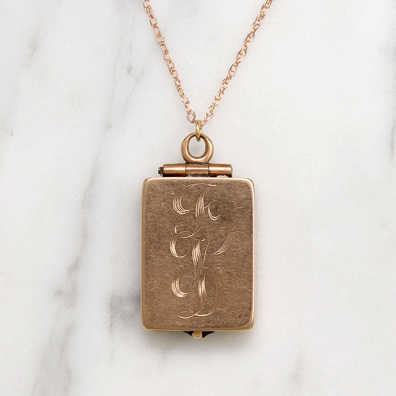 Language of Flowers Morning Glory Gold Locket