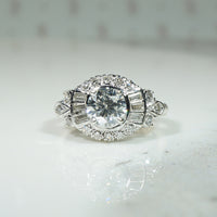 Stunning Mid Century Diamond Engagement Ring
