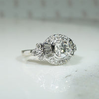 Stunning Mid Century Diamond Engagement Ring