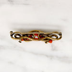Very Victorian Vivid Branch Coral Brooch
