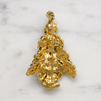 Eisenberg Ice Forest Green Christmas Tree Brooch