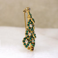Eisenberg Ice Forest Green Christmas Tree Brooch