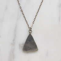 Triangles Turquoise & Mother of Pearl Inlay Pendant