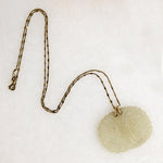 Exquisite Carved Jade on Fancy Silver Gilt Chain