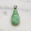 Serene Guanyin Jade & 14k Gold Pendant
