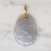 Peacock & Peony Lavender Jade with 14k Gold Fittings