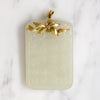 Stone & Gold Pendant Carved with Scholar 