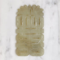 Antique Carved Nephrite Jade Plaque