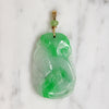 "Jade" Glass & Gold Dragonfish Pendant